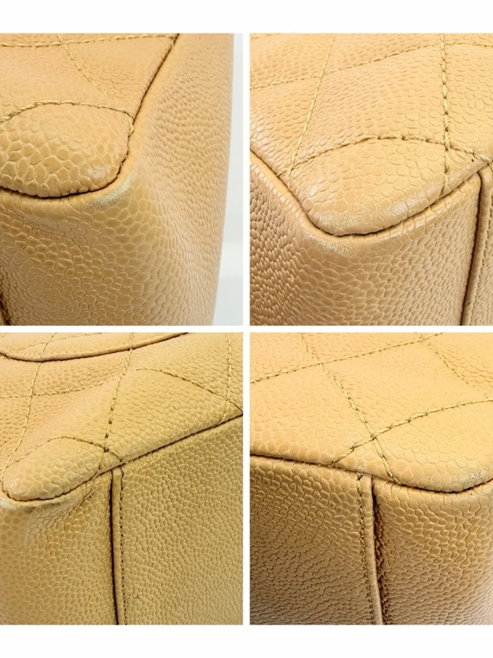 CHANEL GST Grand Shopping Quilted Caviar Leather Tote